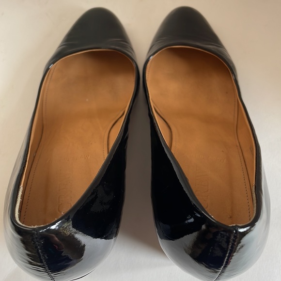 J. Crew shoes 7 Martina patent black wedges made in Italy - Picture 7 of 12